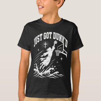 Jesus wurde getunkt Basketball christliche Taufe T-Shirt