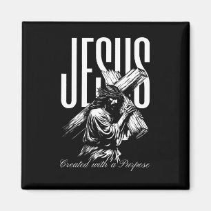 Jesus wurde mit einem Ziel geschaffen Vintage-Glau Magnet