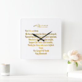 Jesus wurde quadratische wanduhr