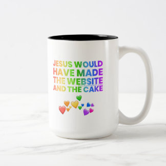 Jesus würde zweifarbige tasse