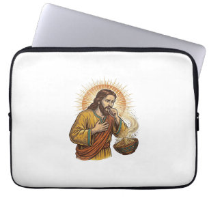 Jesus würgt an trockenem Tortilla-Chip-Krümel Esse Laptopschutzhülle