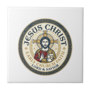 Jesus Wüstenväter Altes Christliches T-Shirt Ins Fliese