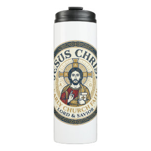Jesus Wüstenväter Ancient Christian T-Shirt Ins Thermosbecher