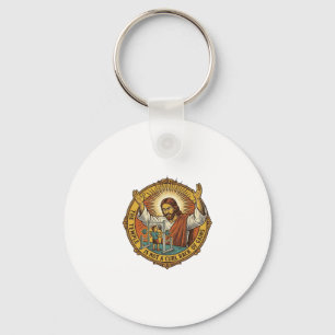 Jesus Wütende Bizeps-Curls Squat Rack Gym Ärger H Schlüsselanhänger