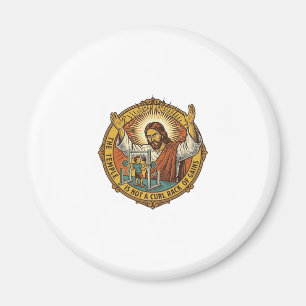 Jesus Wütende Bizepscurls Squat Rack Gym Ärger H Magnet
