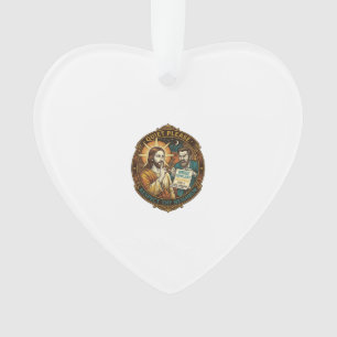 Jesus wütender Nachbar Lärmbeschwerde Laut Party C Ornament