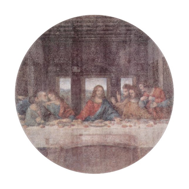 Jesus "Yeshua" Das letzte Abendmahl, Leonardo da V Schneidebrett (Vorderseite)