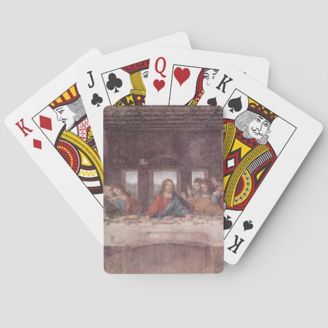Jesus "Yeshua" Das letzte Abendmahl, Leonardo da V Spielkarten (Rückseite)