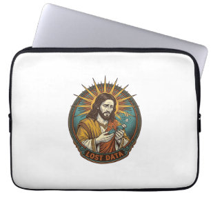 Jesus zerdrückte USB-Stick Datenverlust Humor_1 Laptopschutzhülle