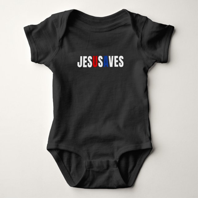 JESUSBEGNADIGT BABY STRAMPLER (Vorderseite)