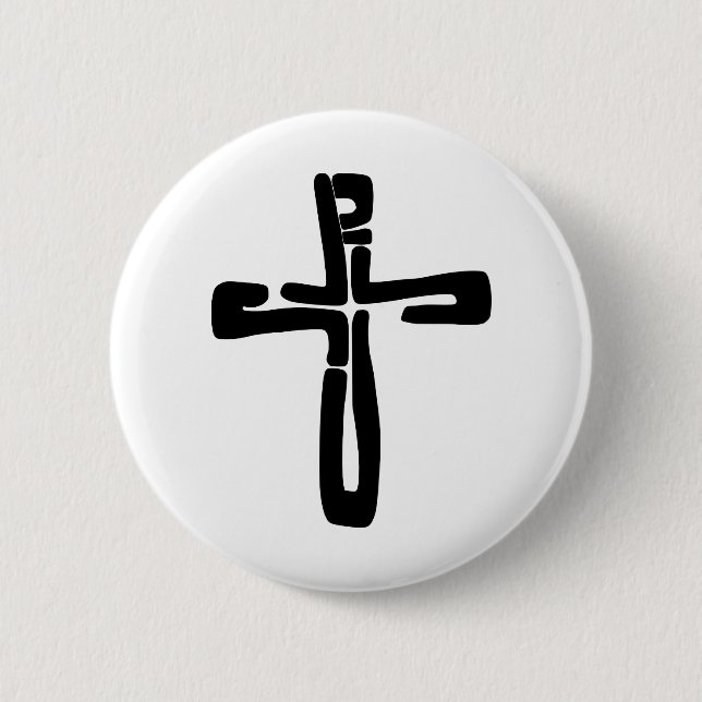 Jesusbriefe am Kreuz Button (Vorderseite)