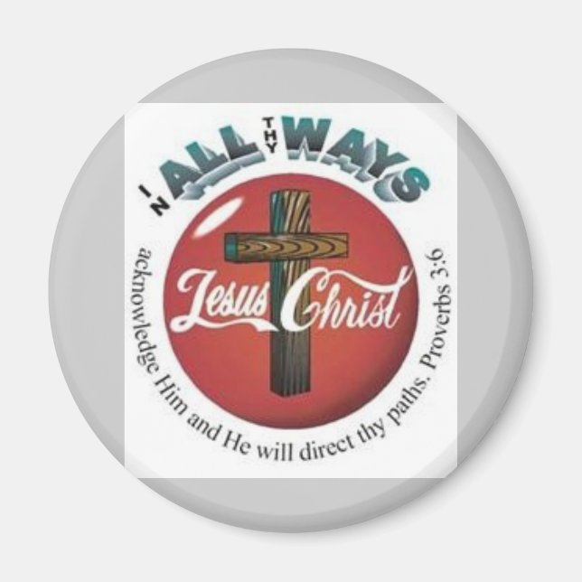 JesusChrist Button Magnet (Vorne)
