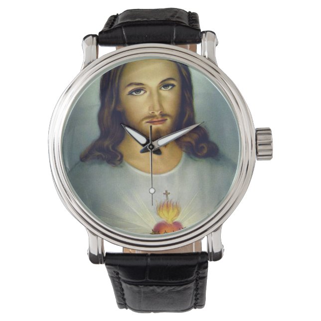 Jesusherz Armbanduhr (Vorderseite)