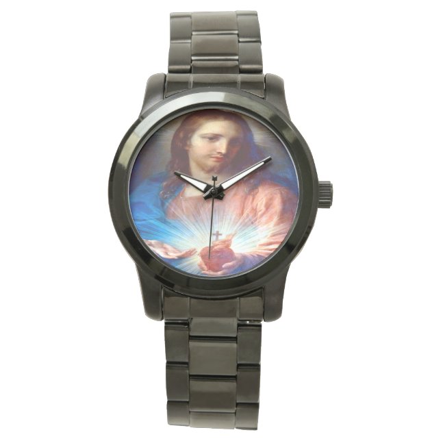 Jesusherz Armbanduhr (Vorderseite)