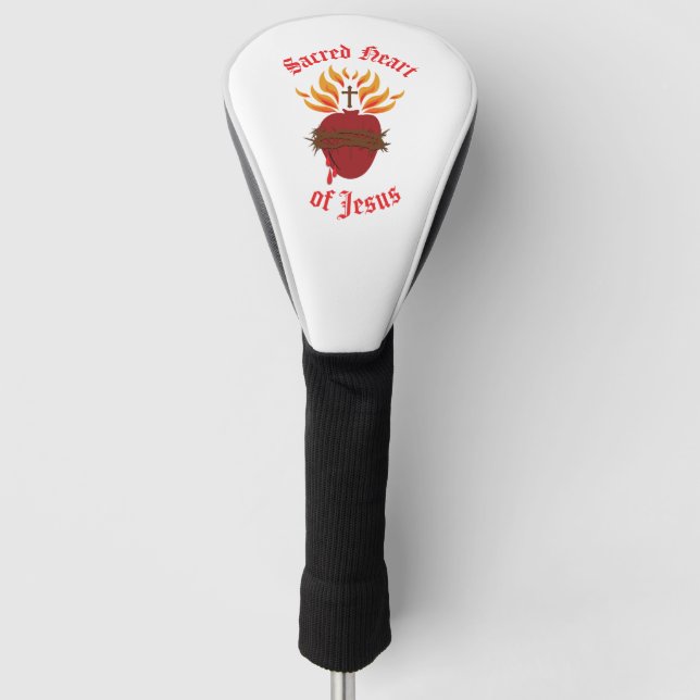 Jesusherz Golf Headcover (Vorderseite)