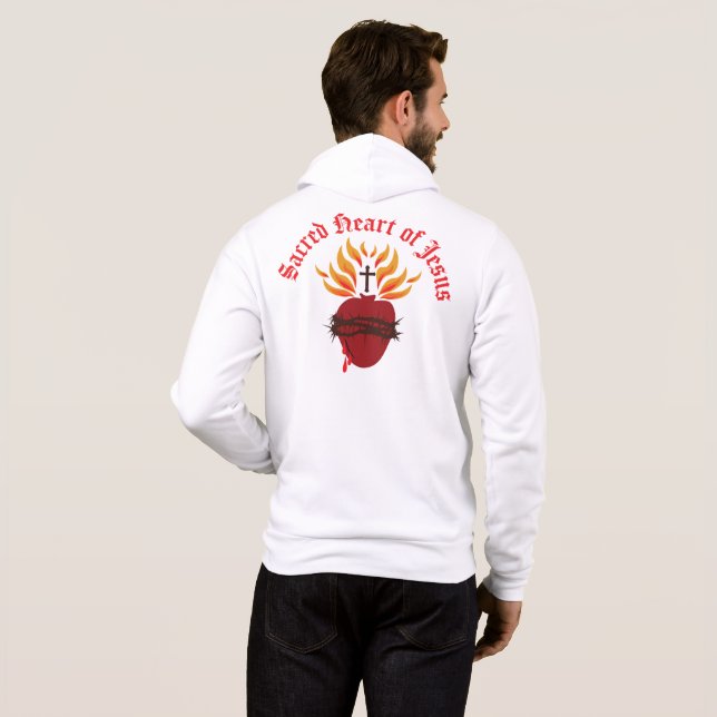 Jesusherz Hoodie (Schwarz voll)