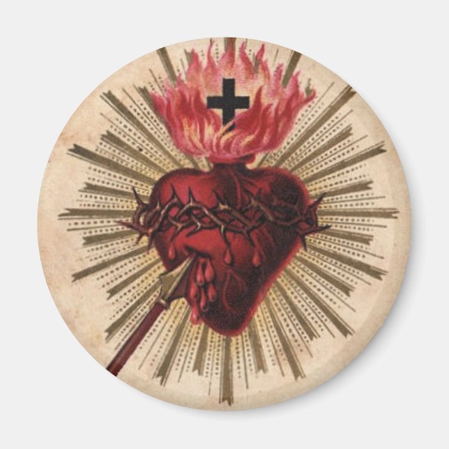 Jesusherz (klein) magnet (Vorne)
