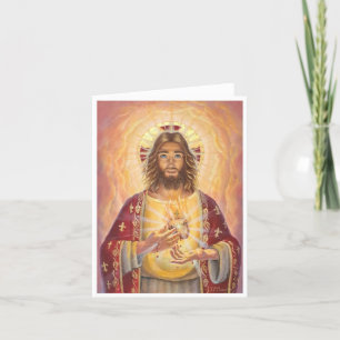 Jesusherz, Kunst, Notecard Dankeskarte