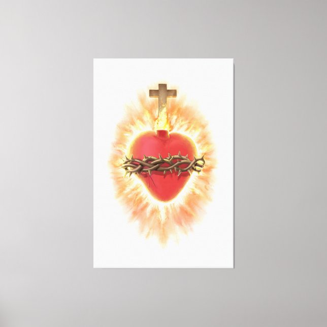 Jesusherz Leinwanddruck (Vorderseite)