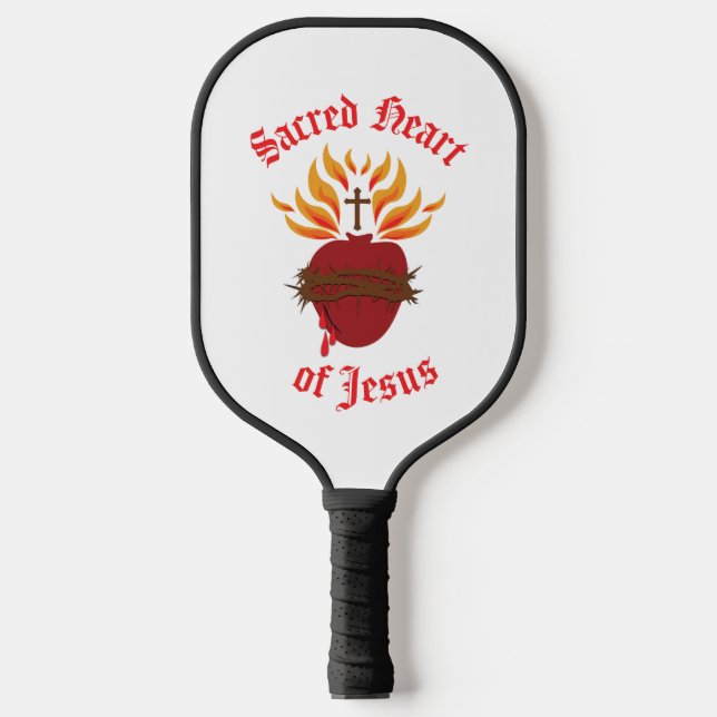 Jesusherz Pickleball Schläger (Vorderseite)