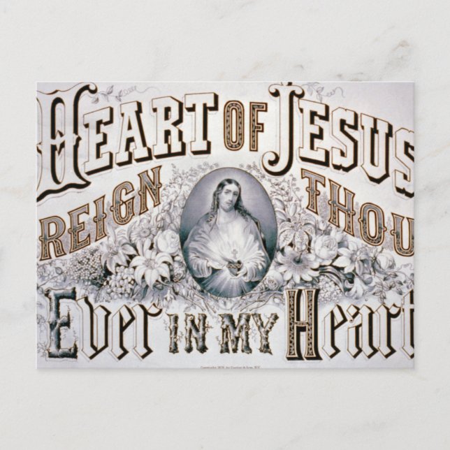 Jesusherz Postkarte (Vorderseite)