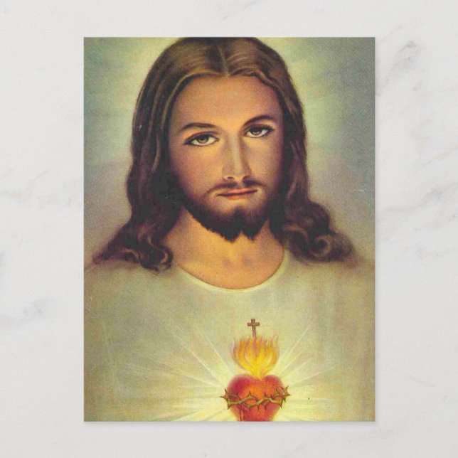 Jesusherz Postkarte (Vorderseite)
