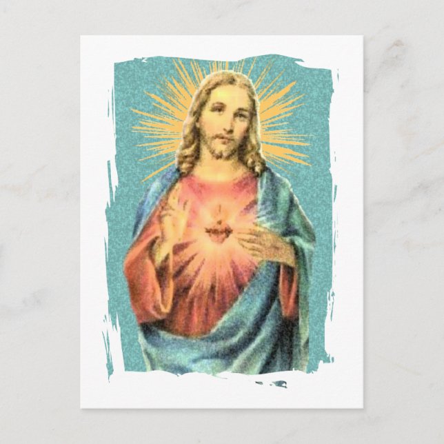 Jesusherz Postkarte (Vorderseite)