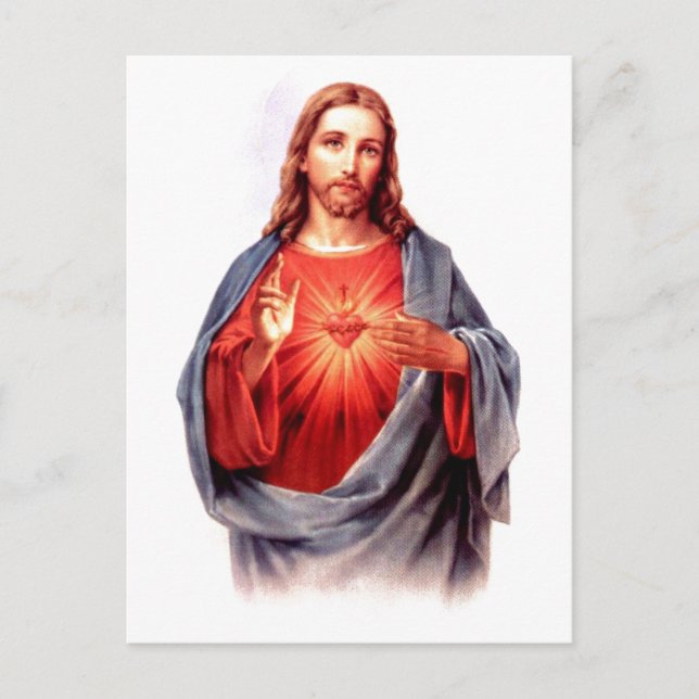 Jesusherz Postkarte (Vorderseite)