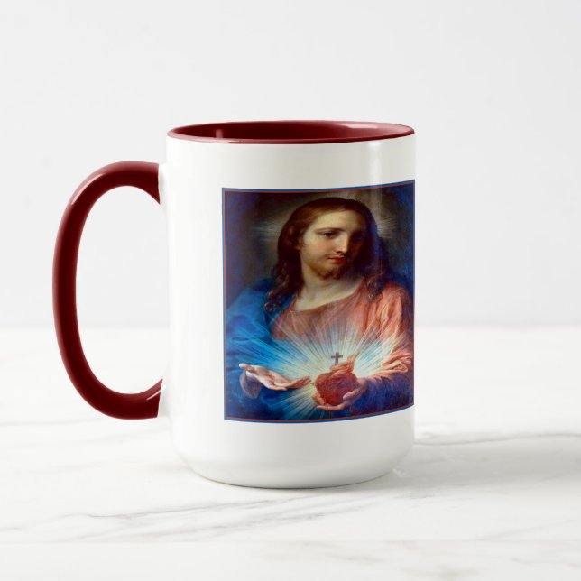 Jesusherz Tasse (Links)