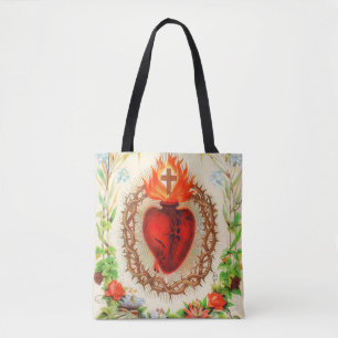 Jesusherz Vintag Tasche