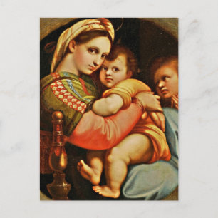 Jesuskind in Marias Armen Postkarte