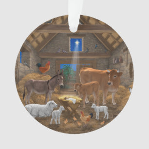Jesuskind Krippen Heilige Nacht Weihnachten Krippe Ornament
