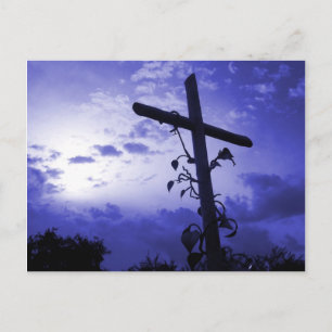 Jesuskreuz Ich bin der Wein Christlich Post Card Postkarte