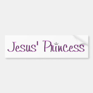 Jesuss Prinzessin-lila Autoaufkleber