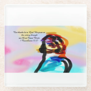 Jesussieg Glasuntersetzer