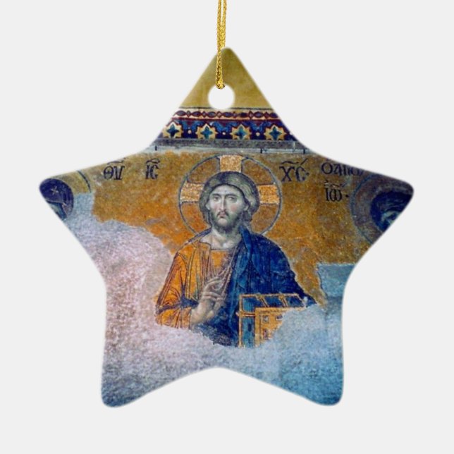 Jesuswandstern Keramik Ornament (Vorne)