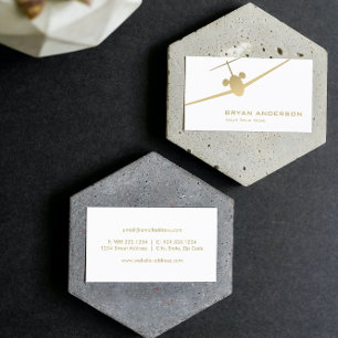 Jet Airplane Business Card Visitenkarte