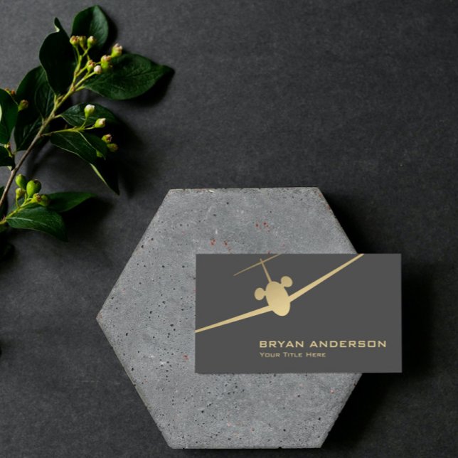 Jet Airplane Business Card Visitenkarte (Von Creator hochgeladen)