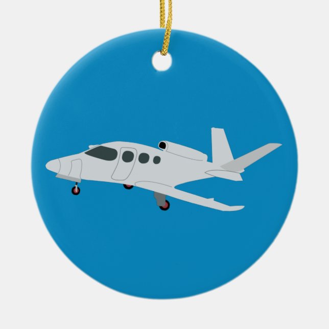 Jet Airplane Keramik Ornament (Vorne)