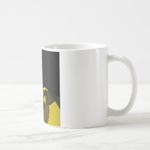 Jet Black and Gold Vector Art Print Graphic Design Kaffeetasse