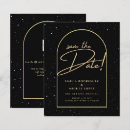 JET BLACK GOLD Starry Night Wedding RETT DATE