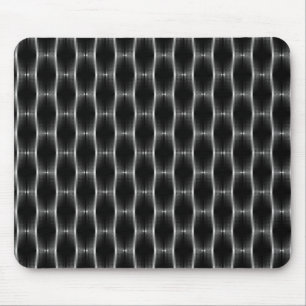 Jet Black Metallic Ribbons Mousepad