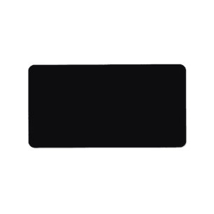 Jet Black Solid Color Adressaufkleber