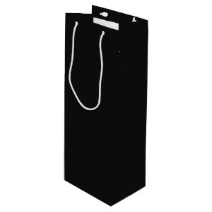 Jet Black Solid Color Geschenktüte Für Weinflaschen
