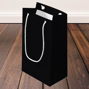 Jet Black Solid Color Kleine Geschenktüte