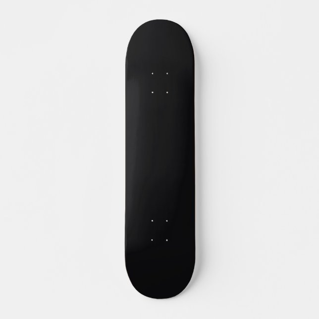 Jet Black Solid Color Skateboard (Vorne)
