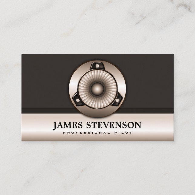 Jet Charter Beruflich Pilot Business Cards Visitenkarte (Vorderseite)