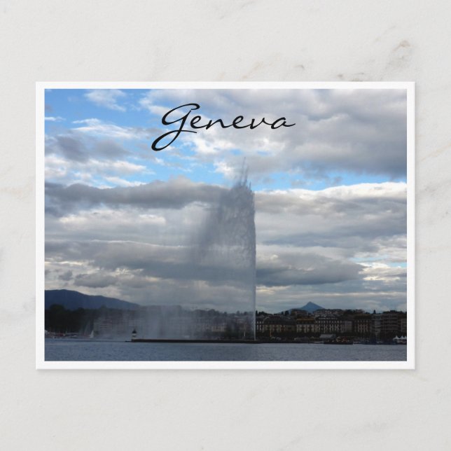 Jet d'eau geneva postkarte (Vorderseite)