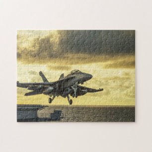 Jet Décollage du puzzle militaire