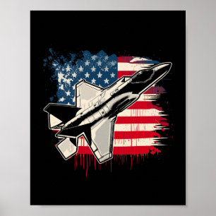 Jet F-35 4. Juli Männer Frauen Kinder Pa Poster